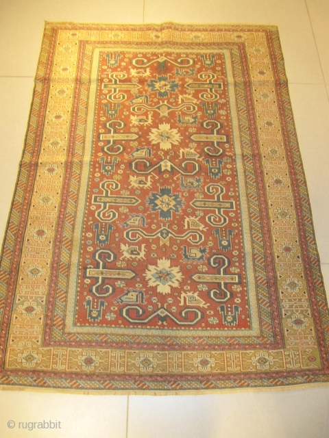 ref: S214 / Kuba Peripedil, Caucasian antique rug, 19th century, perfect condition
size: 155 X 110  /  5' x 3'            