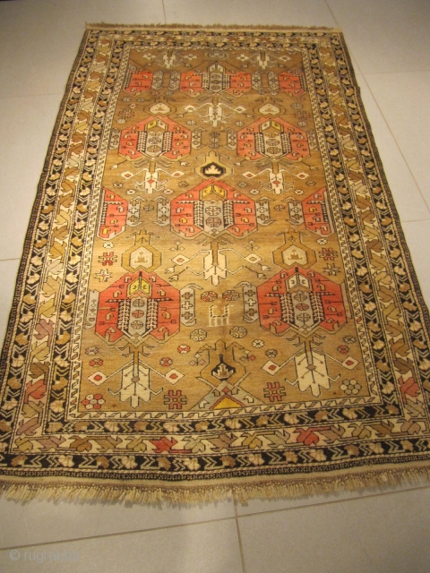 ref: S1780 / Chirvan Saff Caucasian antique rug, 19th century, perfect condition
size: 195 X 120  /  6' X 3'
Contact number: 0096170381112          