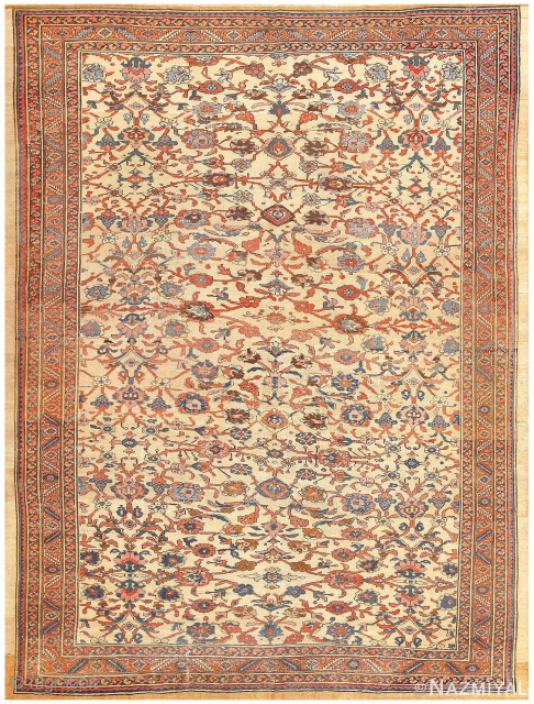 This antique persian Bakhshaiesh is part of our March 21st auction. You can view the entire collection and register for the auction by visiting nazmiyalauction.com 
https://www.nazmiyalauctions.com/
https://bidlive.nazmiyalauctions.com/lots/view/4-1N1YFO/antique-persian-bakshaish-carpet-11-ft-7-in-x-9-ft-3-in-353-m-x-282-m
This unreserved Nazmiyal auction includes the rug  ...