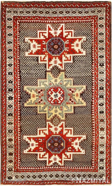 ANTIQUE CAUCASIAN KUBA RUG. 5 FT 6 IN X 3 FT 6 IN (1.68 M X 1.07 M) Lot # 2067 is part of our Sept 26th auction. Please click on the  ...