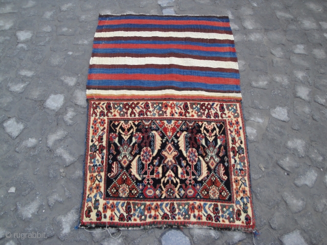 OLD PERSIAN BIDJAR BAG FACE FULL PILE 106 X 067                       