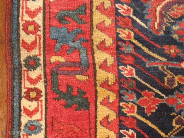 Kurd Suj Baluk, 3 x 20 Incredible color and wool. Some restorations.Signed panel   Bendas Rugs #314 862-4410              