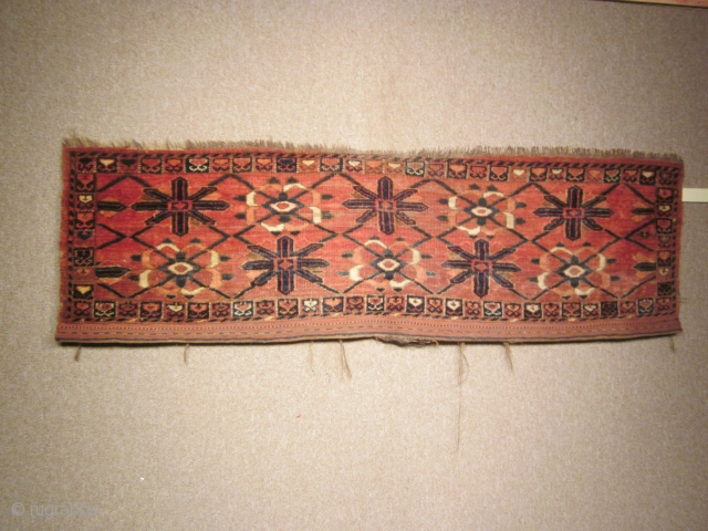 Turkmen, beshir torba, 17 by 55 inches,late 19thC                         