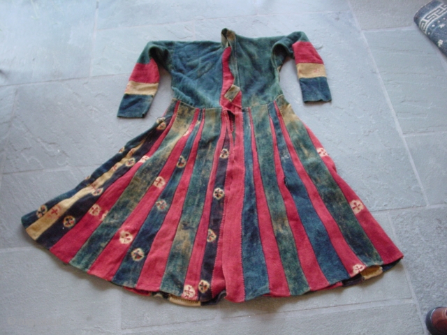 Antique Tibetan tie-dyed dress, Zanskar, Ladakh, India. Nick Wright, East of the Bosphorus                    