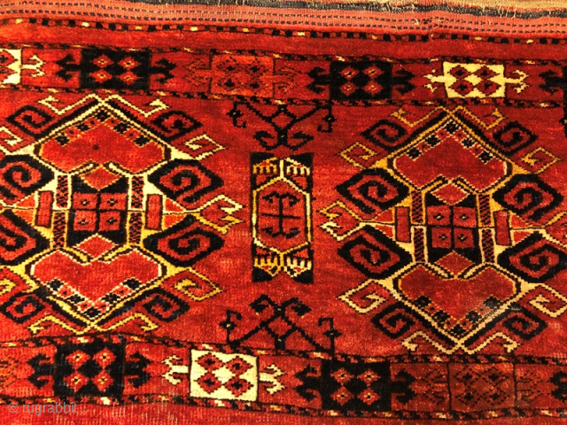 Antique ersari chuval pile in good condition , 138 x 50 cm                     