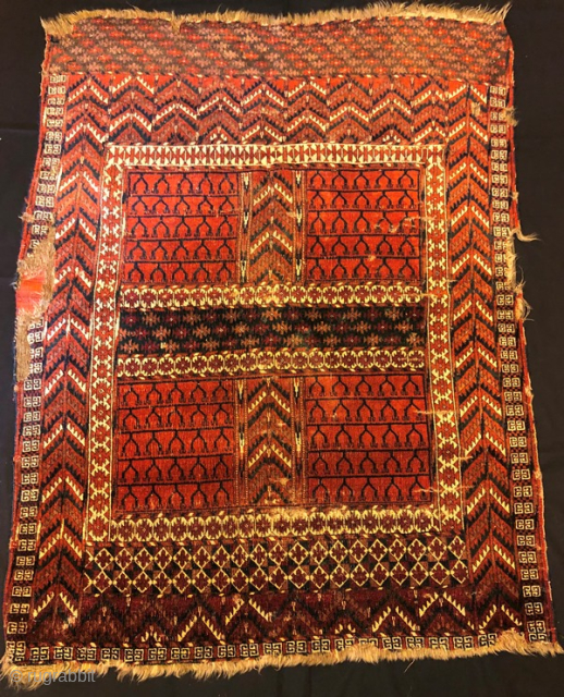 Early antique yamut ensi rug 145 x 110 cm                        