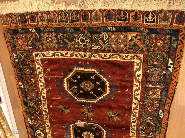 Early konya karapinar rug pure wool natural color 350x160 cm                       