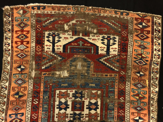 Antique anatolian kurdish rug 186x124 cm                           