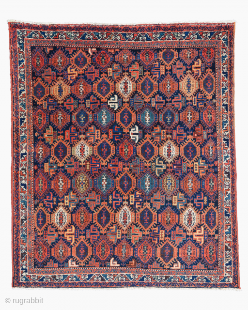 Late of the 19th century persian avshar rug cute size 126x146 cm. please send me directly mail. osmanmetin44@gmail.com               