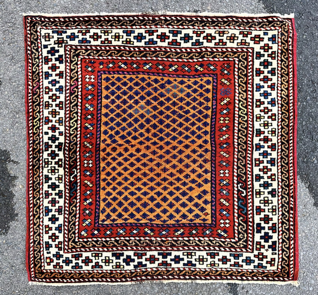 West Anatolian square rug. 19th century. Good condition. Email owenrugs@gmail.com                       