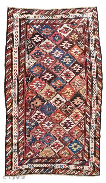 Old Kurdish rug, nice design,animals ,people 
Size:230*130
p.cat                          