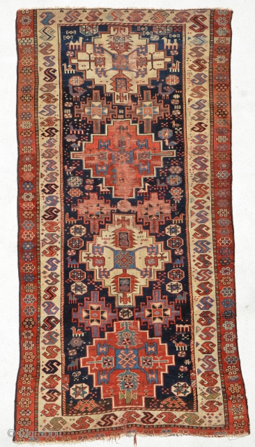 Shahsavan? mid 19th century.
size is 205 x 104 cm or 6.9 x 3.5 ft                   