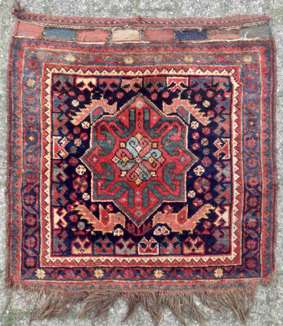 Very nice antique bag face, Khamseh? 66x67cm                          