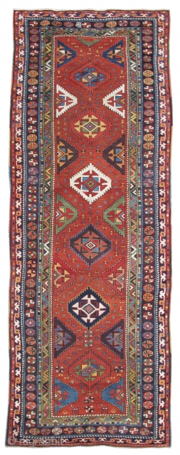 Shahsevan Runner, 4'2x11'2", inv #17522                            