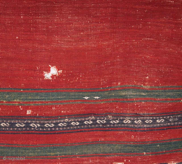 
Will look really nice mounted on a madder-dyed, linen ground...west Anatolian sofra kilim, 3rd quarter 19th century (?), approximately 220 x 122...           