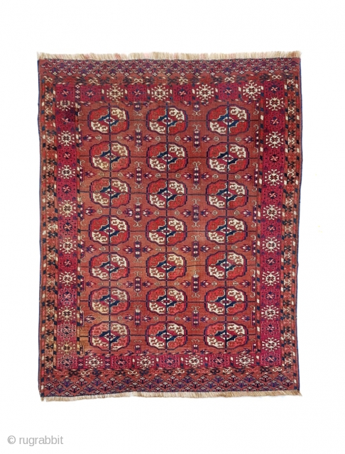 Classic 19th century Tekke dowry (wedding) rug 
Excellent condition save for one small patch in the top left corner              