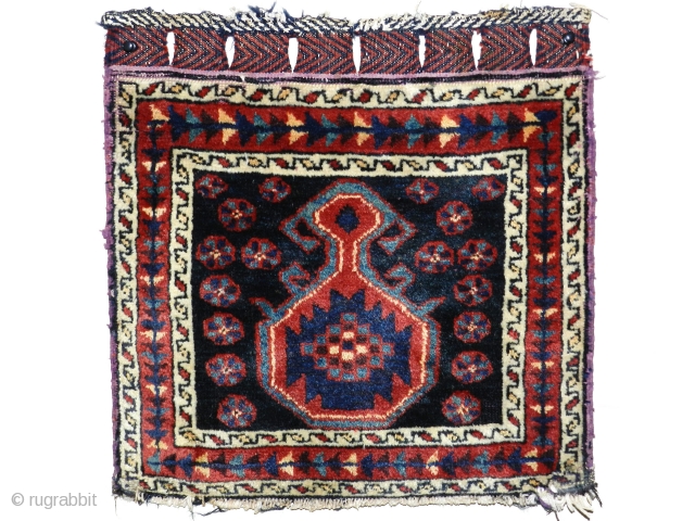  Afshar,around 1900 jh,All natural colors,size;35x35 cm                          