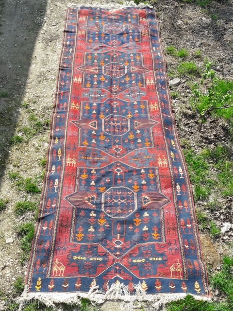 kilim "Supradum" Dagestan,Avars,
1890-1900,

Size 152 x 490 cm,                          