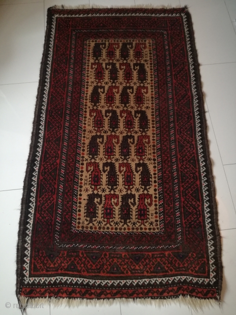 Old Baluch rug with 160/90 cm in good shape.                        