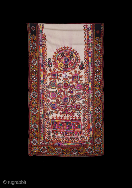 • DHANIYA EMBROIDERY•

This fine hand-embroidered textile, is a traditional Dhaniya, which were made to cover the pile or stack of quilts in one corner of the house in villages of Kutch and  ...