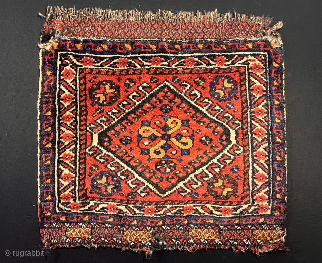 Antique Persian Kurdish Bagface Size 58x45 Cm                          