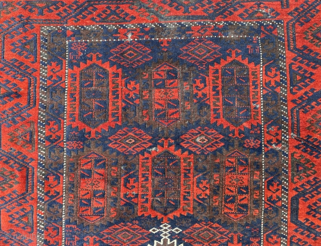 Antique Timuri Baluch Rug Size 215x125Cm                           