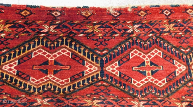 Antique Türkmen Ersari Torba Size.138x43 Cm                           