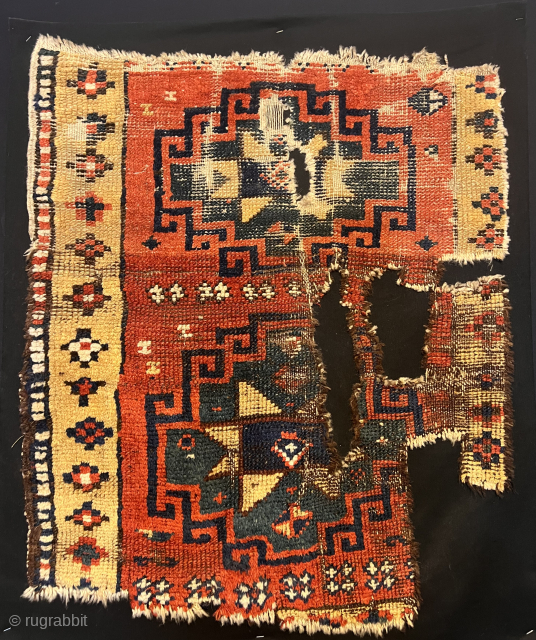 Early 19th East Anatolian Kurdish Yastık Size.75x63 Cm                         