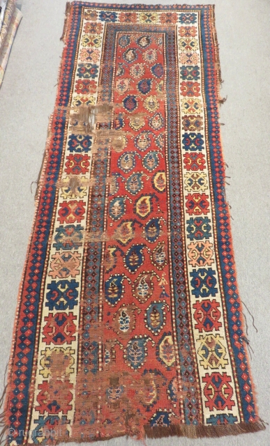 Antique Caucasian Karabakh Rug Size.250x98cm                            