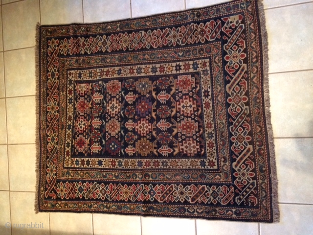 This is an antique caucasian Chi Chi rug that is from circa late 19th century to turn of the 20th century. The rug has been fully restored and is ready to decorate  ...