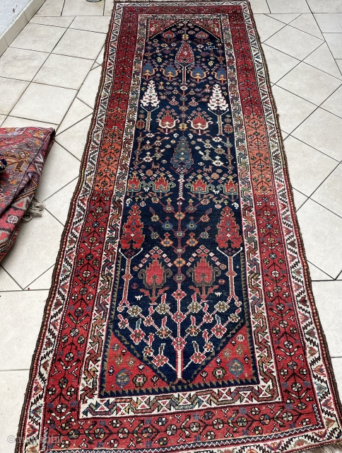 Luri Bakhtiari with tree of life pattern dated 1900 unique piece
290x105
Great condition full pile
All natural colors 
                