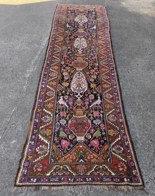 Antique Bakhtiari runner 1920 115x385                            