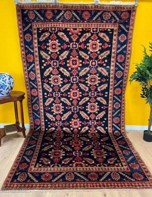 Antique Kurdish Hamadan great design 160x305                           