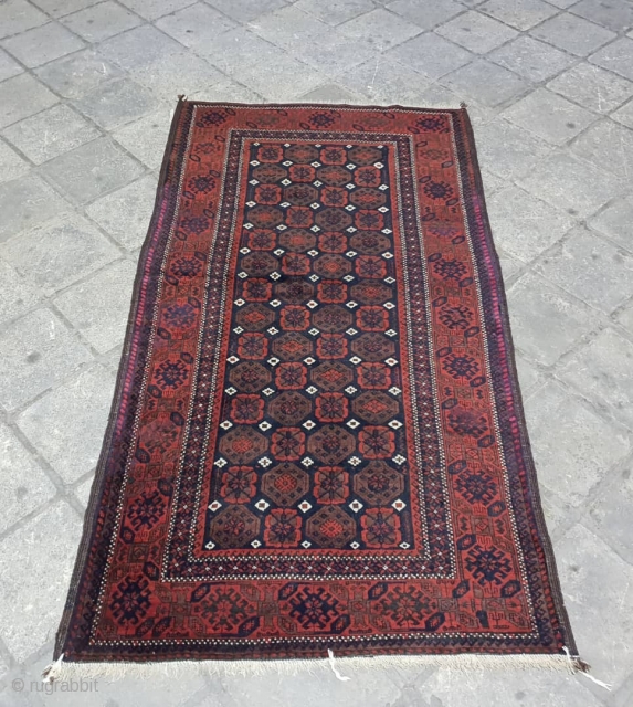 Antique baluch (Jan beigi) rug
In excellent condition  , circa 1920
Colors are vivid, edges are goat hair
Endings are originally  mended            