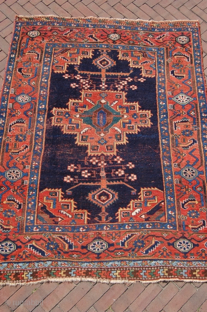 Antique Afshar 173 x 132 cm (5ft 9" x 4 ft 5"). last quarter 19th century, all natural dyes. All in all good condition. For questions, please ask     