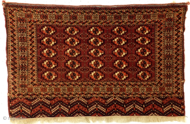 Antique Tekke, 75 x 116 Cm. 30" x 46", natural colors. 
Sold and shipped to Uzbekistan.                 