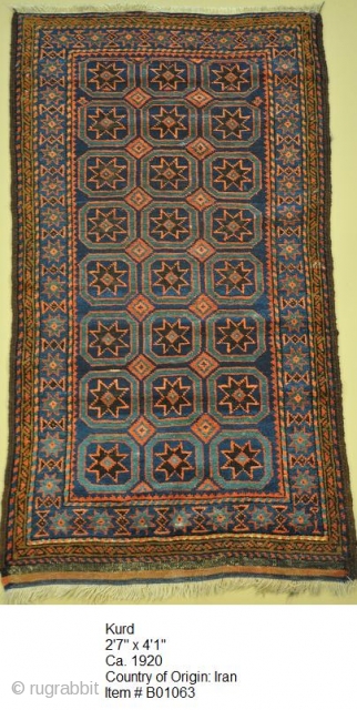 Kurd
2.07 x 4.01
Ca. 1920
Country of Origin: Iran
Item # B01063                        