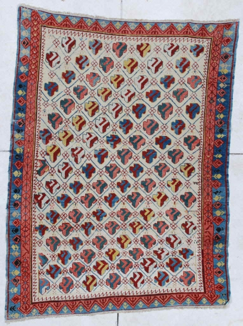 #6449 Kuba Antique Caucasian Oriental Rug 4’6″ X 6’5″
Size: 4’6″ X 6’5″

(140 x 198cm)

Age: Circa 1850

Price on request
https://antiqueorientalrugs.com/product/6449-kuba-antique-caucasian-oriental-rug/               