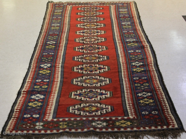 KARABAKH, ARMENIAN CARPET:

Overall- 3'6" x 9'10"                           