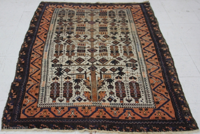 AFGHAN TRIBAL RUG:

Dimensions- 4' x 6' 7"                          