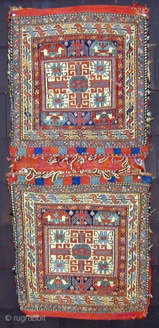 Complete pair of Sumak Bags,19th.Century                            