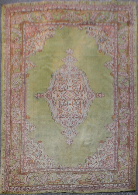 
Age: Antique,
Origin: Turkish,	
City/Village: 	Ushak,
Size cm: 	360 x 295,
Size ft: 	12'0 x 9'10,
Code No: 	R5991,
Availability: 	In Stock,
This rug is around 75 to 80 years old and some minor damage     