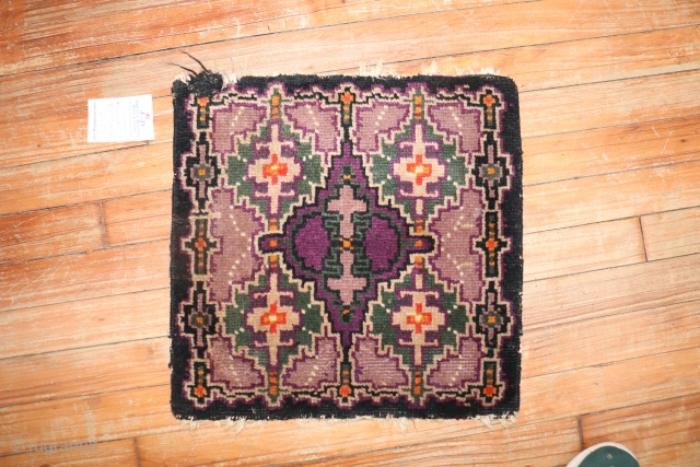 Antique Dutch rug.  1'4''x1'5''.  One corner needs a little attention.                     