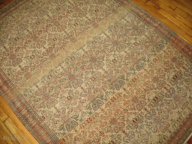 Antique finest Persian Senneh.  Excellent condition.  Abrash in field.

4'6'' X 6'

Please check out our entire inventory at www.rugsrusonline.com             