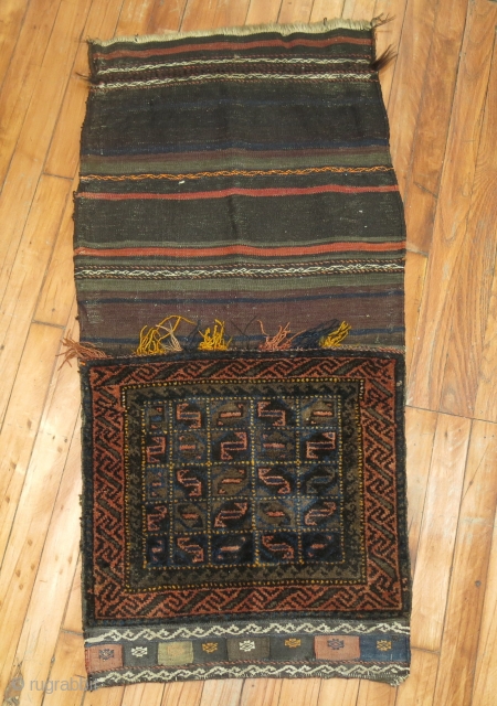 Antique Balouch Bagface.  1'9''x3'9'' Excellent condition                          