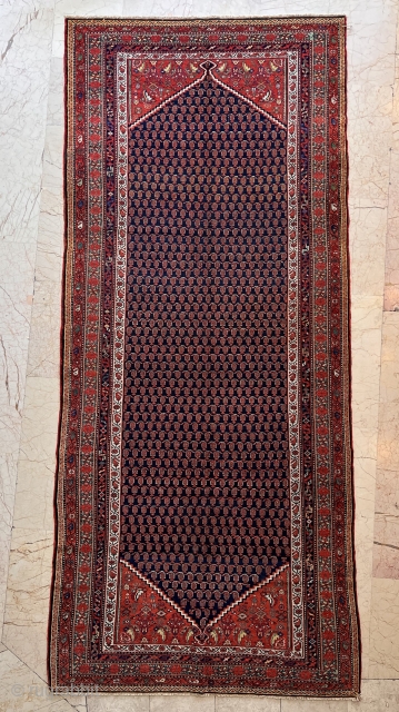 Antique Malayer rug 4’9”x10’11” ( 145x3,32 cm ) very nice colors and nice conditions all original AVAILABLE if need any more information please contact DM messenger or WhatsApp +905358635050 #ottomanneo #carpets #kilims  ...