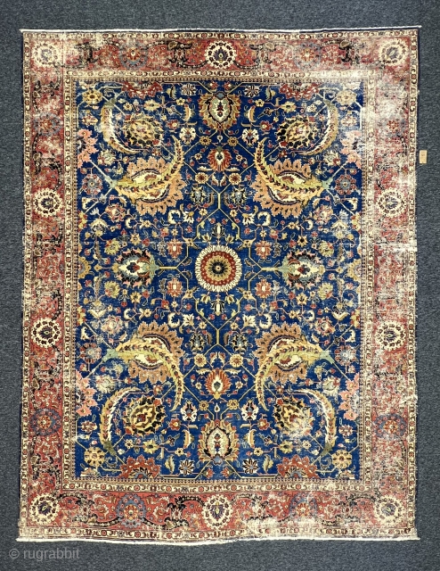 Old Decorative Tabriz Rug 9’2”x11’10” feet ( 2,80x3,58 cm ) nice colors and nice conditions all original AVAILABLE if need any more information please contact DM - E-mail  sahcarpets@gmail.com    ...