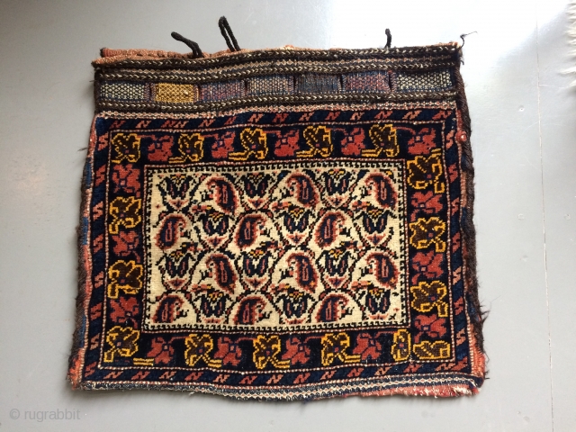 Antique Afshar bag,
50x44 cm
                             