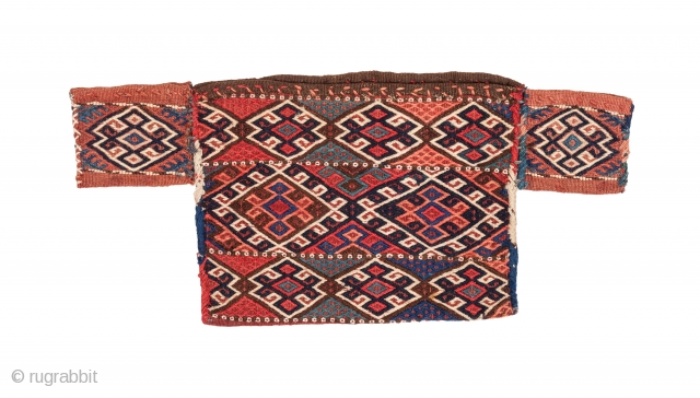 Shahsavan spoon-bag (Ghashoghdan), Circa 1900, Great condition, Good colours, Not restored, Size: 83 x 37 cm. ( 32.7 x 14.6 inch ).           