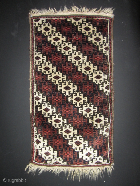 Baluch Balisht, Circa 1900, Very good condition with nice colors and good pile, Not restored, Size: 87 x 46 cm. 34.2 x 18 inch.         